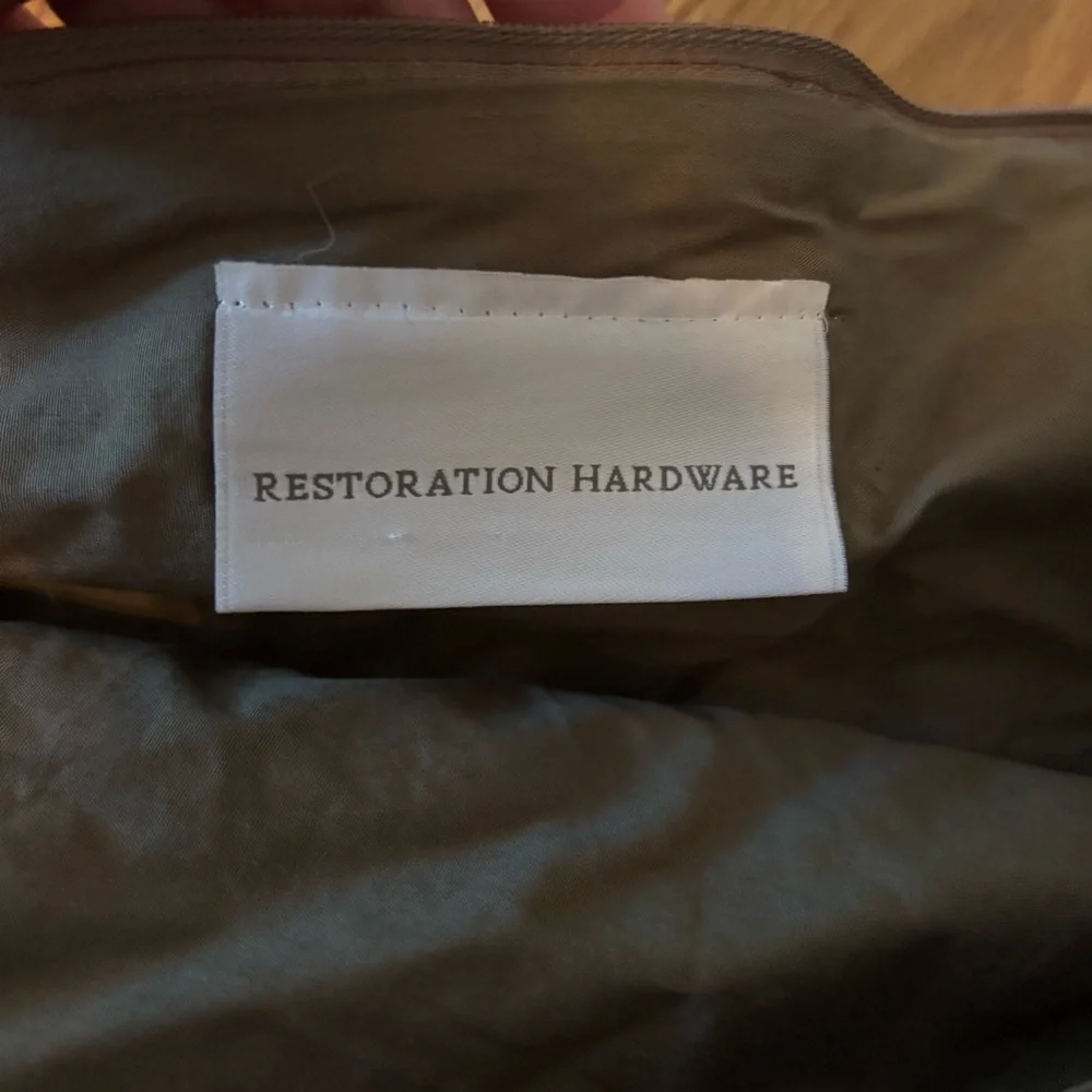 Restoration Hardware Grey Cable Knit Wool & Alpaca Pillow Cover